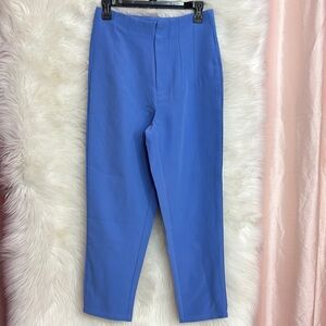 SHEIN Blue Tailored Pantsuit with Straight Leg